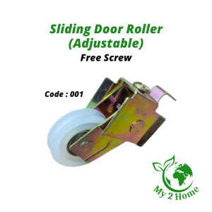 (FREE SCREW) 001 High Quality Sliding Door Roller Standard Door Roller 001 Patio Aluminium Sliding Door Roller Adjustable Roda Pintu Kaca Sliding 001 蘯门轮子 轮子