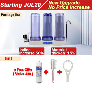 TROUWIDS 3 in 1 Water Purifier Thicken Water Filter Hi-Tech Faucet Filter Complete Set