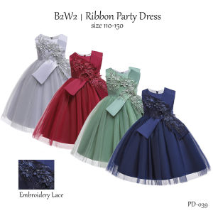 [Brandedbaby] 1T-9T Dress Pesta Anak Perempuan Premium Girl Party Dress Gaun Pesta Ulang Tahun Anak