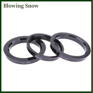 Blowing 4pcs Car Plastic Wheel Hub Centric Rings Center Bore 66.6-57.1 67.1-60.1 67.1-66.1 73.1-56.1 73.1-56.6 73.1-57.1 73.1-60.1 Black