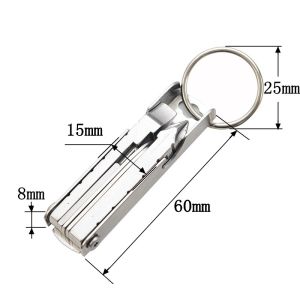 Dụng cụ móc khóa đa năng gọn nhẹ dành cho du lịch dã ngoại