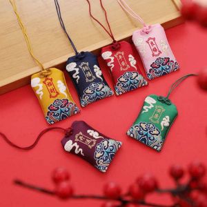 FOUNDTWO Vintage Dragon Boat Festival Sachets Embroidery Hanging Chinese Style Sachet Portable Best Wishes Safe Blessing Bag Dragon Boat Festival