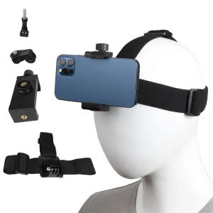 MIRELAE Adjustable Headband Bracket Head-Mounted Live Broadcast Mobile Phone Holder First-person Perspective Fixed Bracket Gift