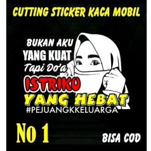 stikercuting stikermobil doa istri bahannyala stikernyala stikeobil terbaik kaca samping