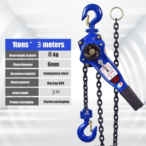 (ON HAND) 0.75T/1T/2T/3T 3M Chain Leverl Block Ratchet Puller Lever Manual Block Hand Lever Chain Block windlass