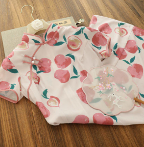 COCOEPPS dresses for women cheongsam 2024 New girl Cute Sweet and Elegant Improved Cheongsam Dress