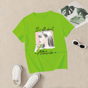 Bee Fashion - Tshirt wanita cantik ATTITUDE Happy / T-shirt Distro Wanita Baju Atasan Kaos Cewek  Tumblr Tee Cewek Kaos Wanita Murah kaos tumbrl Baju Wanita Murah  Kaos Lengan Pendek  Kaos Oblong