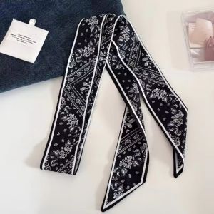 HOTOTO 1406cm Long Narrow Scarf Fashion Accessories Multi-Function Thin Scarf Trendy Decorative Trendy Neckerchief For Women Gift