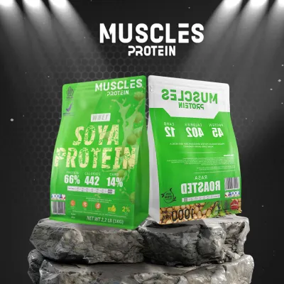 Whey protein susu nabati tinggi protein untuk bulking 1Kg