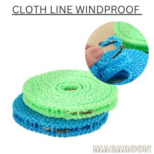 MACAROON 1pc  Drying Rope Clothesline Outdoor Travel Clothes Line Ropes Windproof Cloth Line Rope