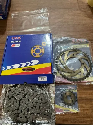 Gear Set Jupiter MX New Gir Paket Rantai 38T 14T 428H 112L Motor OSK