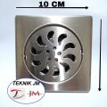 SARINGAN GOT STAINLESS 4 IN BIASA - SALURAN AIR GOT KAMAR MANDI - FLOOR DRAIN - SALURAN PEMBUANGAN AIR KAMAR MANDI. 