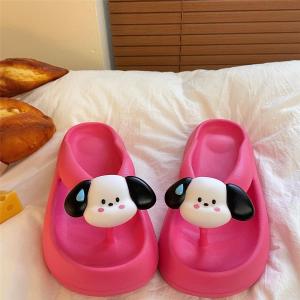 Sheii ใหม่พร้อมส่ง รองเท้าแตะหูหนีบ พร้อมตัวติดน้อนหมา น่ารักมาก วัสดุ EVA น้ำหนักเบา ใส่สบาย ราคาถูกม๊ากก