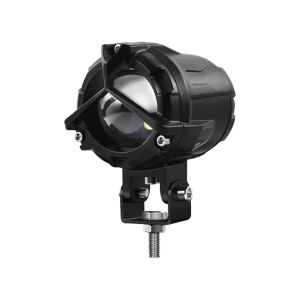 Funtimes Pair Laser Gun Mini Driving Light 80W Hi/Lo Dual Color Auxiliary Fog Light For Motorcycle
