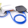 CoAce Ethernet Cable High Speed RJ45 CAT5 Internet Cable Lan Network Wire Internet Lead Cord Router Computer Cable Blue 10M land cable wire for wifi. 
