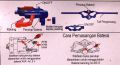 Mainan Pistol Infra Merah Bugs Hunter Pistol Dan Topeng. 