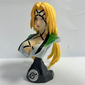 Naruto Anime Garage Kits Half-Body Bust Column Sasuke Naruto Bagged Desktop Model Wholesale