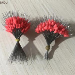 💖【Special price】💖ERDU 300pcs Float Rubber Stopper Fishing Bobber Stopper Float Cylindrical Space Bean