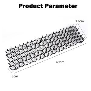 Cat Scat Mat Anti-Cat And Pest Plastic Digging Stopper Prickle Strip Plastic Indoor Outdoor Deterrent Network Garden Netting Devices 49*13CM