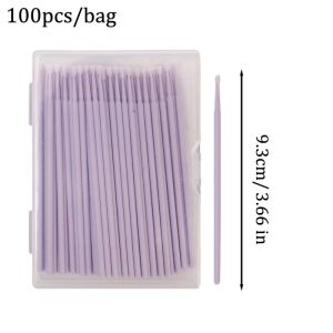 300PCS Multi‑Color Disposable Cotton Soft Swab Eyelash Extension Microbrush Makeup Cleaning Tool