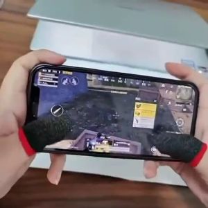 [5 Pairs Bundle] Anti-Sweat Gaming Finger Sleeves Breathable Touchscreen Thumb Cover Mobile Controller