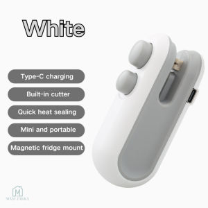 🇸🇬 Ready Stock Mini Portable Sealer Machine Heat Sealing USB Charging Snack Food Plastic Bag Refrigerator Magnetic