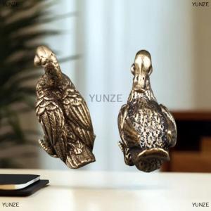 [COD] YUNZE Cổ điển hú vịt trang trí Rắn Đồng bức tượng phong thủy Bộ sưu tập bức tượng Máy tính để bàn trà Pet trang trí nội thất