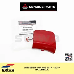 2014 - 2021] Mitsubishi Mirage Tow Hook Cover (Red Metallic Color) -  Genuine Mitsubishi Auto Parts