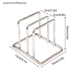 Stainless Steel Cutting Board Holder Cast Iron Pot Lid Rack Space-Saving Kitchen Organizer Rack