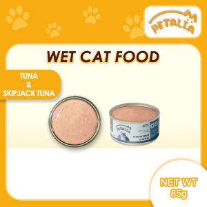 Petalia【Cat Staple Food Cans】100% Pure Meat Canned（NET WT 85g）Wet Cat Food 6 Flavors Cat Canned Makanan Kucing