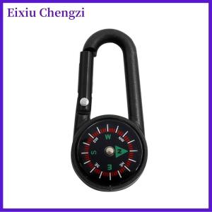 Eixiu Đa chức năng ngoài trời Keychain Mini la bàn leo núi vòng chìa khóa Snap móc Cắm Trại Đi Bộ Đường Dài công cụ đi bộ đường dài hàng hóa