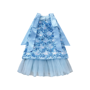 1-12 ปี วันแม่ ชุดเด็กผู้หญิงฤดูร้อน เดรสแขนกุด ปักเลื่อม ประดับโบว์ เหมาะกับงานปาร์ตี้ ชุดเดรสเจ้าหญิงสำหรับเด็กผู้หญิง