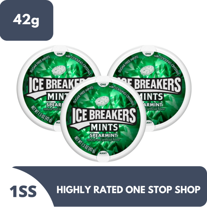 Spearmint Ice Breakers Mints 42g x 3pcs