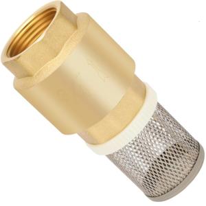3/4inch Internal Thread Brass Foot Valves Brass Check Valves With Mesh Strainer Bottom Valves for Water Plumbing Pump
