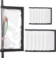 Fishing Lure Wraps 12PCS Clear See-Through PVC Fishing Lure Covers Protect Children Pets and Fishermen Safe from Sharp Hook Transparent Lures Fishing Bait Hook Storage 6L+6M. 