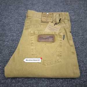 WRANGLER - CELANA JEANS PANJANG PRIA REGULER FIT MURAH CELANA STANDAR COWOK TERLARIS WARNA CREAM ABU HITAM COKLAT GARMENT UKURAN 28-38