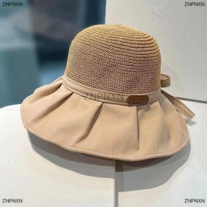 [COD] ZNPNXN Women Bucket Hat Summer UV Protection Big Wide Brim Beach Sun Hats Outdoor Travel Bows Panama Caps Ponytail Caps