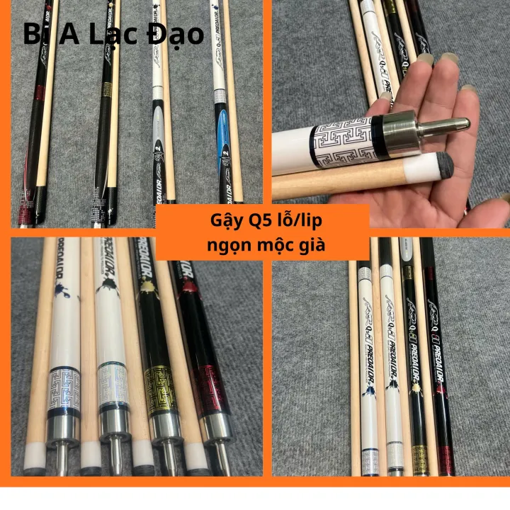 Cơ bida PREOAIDR Q5, Gậy bi - a cá nhân tiêu chuẩn chống cong vênh chơi lỗ - Bi A Lạc Đạo
