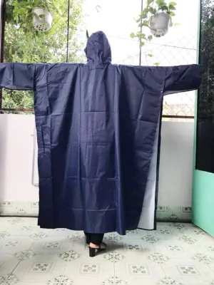 Áo mưa vải dù cánh dơi 2 da - Loại 1M4 - Dành cho người cao 1M58 đến 1m75 - Vải dù tổ ông cao cấp Ảnh Thật