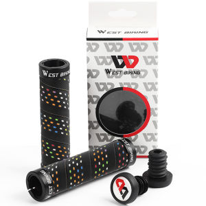 WEST BIKING Bicycle Handlebar Grips Soft Mountain Bike Handle Cover Lock-on Cycling Bar Ends Handlebar Tape Wrap Bike Accessories