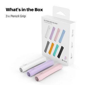 3-Pack Pencil Sleeve Case Ergonomic Silicone Grip Holder For Apple Pencil Pro / 2nd Gen / USB-C