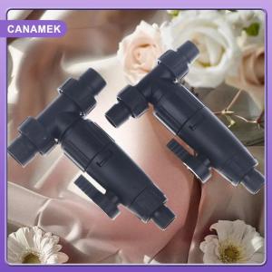 【CANAMEK】 Aquarium Accessories 12 16mm Double Tap Quick Release Connector Fish Tank Hose Pipe 3-Way Valve Aquarium Filter Connector