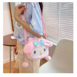 Beg Mini Kanak Kanak Kartun Cute Sling Bag Kulit Kalangan Ins Tahan Air Zip Simpan Kunci Kad Dompet Korean Bag Kids Girl Sanrio Small Mini Shoulder Melody Bag Leather Storage Bag 韩版卡通ins儿童迷你单肩斜挎小包皮革防水拉链钥匙证件收纳包 H176