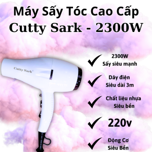 Máy sấy tóc cao cấp Cutty Sark 2300W  sấy tóc khô nhanh  dây dài 3m tiện lợi  220v .