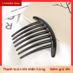 CS 5 7 Răng Nhựa Tóc Clip Cho Phụ Nữ Cổ Điển Sáng Tạo Mũ Nón Tóc Màu Đen Lược Ma Thuật Tóc Lược Tóc Clip Hàn Quốc Công Cụ Tạo Kiểu