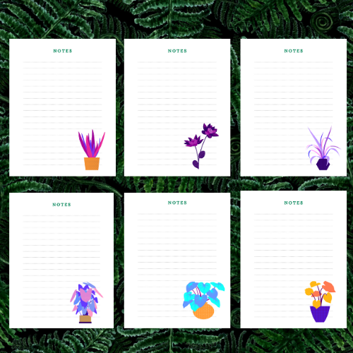 Cute plants design notepad | Lazada PH