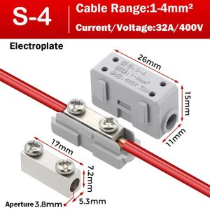 WAPKTY Spliceable High Power Splitter Brass Reusable Wire Connector Electrical Connectors Fast Connector Electrical