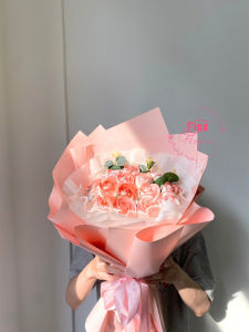 Bó hoa FIGO mix màu tone hồng 15 bông