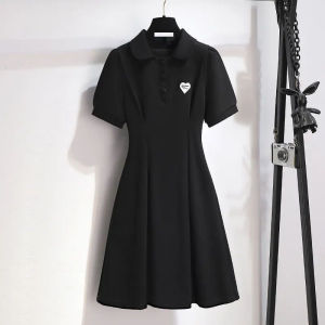 ชุดเดรสเอวผู้หญิงฤดูร้อน กระโปรงทรงเอกระชับสัดส่วนผ้ายุโรปคลุมหน้าท้อง