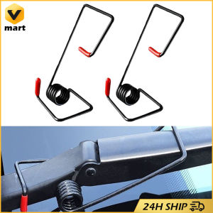 2PCS Universal Car Wiper Spring Booster Practical Spring Booster for Wipers Strong Arm Accessories Blade Muted Tension Spring Car Wiper Booster Spring Intelligent Wiper Arms Alloy Rubber Windscreen Wipers Spring Auto Replaceable Parts Tools
